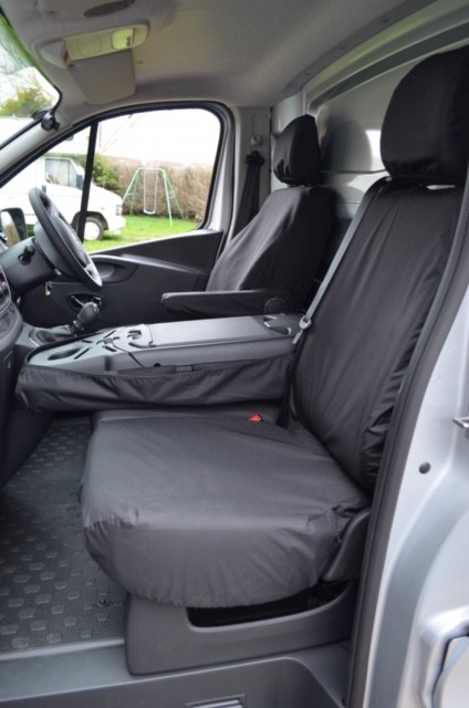 Opel Vivaro 2018 Heavy Duty Seat Covers Split Direct Auto Parts - Seat Covers For Vauxhall Vivaro Van 2018